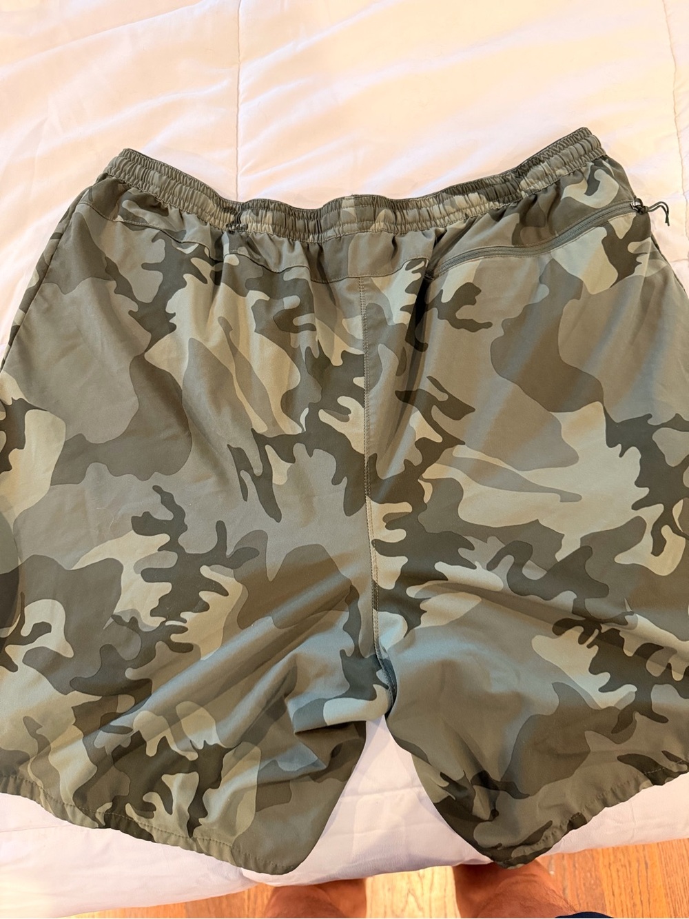 Patagonia Men's Camo Athletic Shorts - Olive & Khaki - Picture 3 of 5